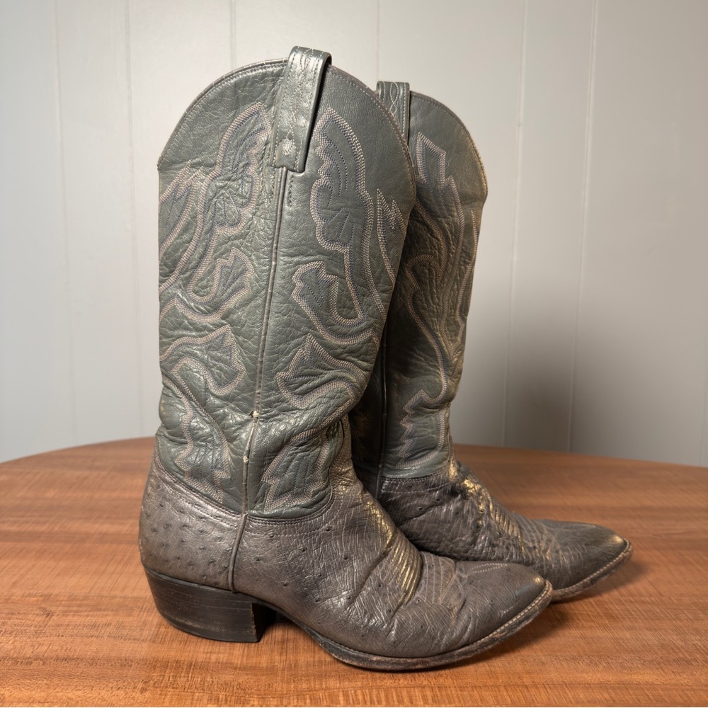 Vintage J. Chisholm Leather Cowboy Boots